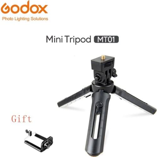Godox MT-01 Mini Tripod Folding Table top stand and Grip Stabilizer for Godox AD200 Godox A1 Digital Camera, DSLR, Video Camera