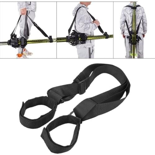 Ski Tote Skis and Poles Backpack Carrier Ski and Poles Carry Sling Strap Ski Shoulder Strap