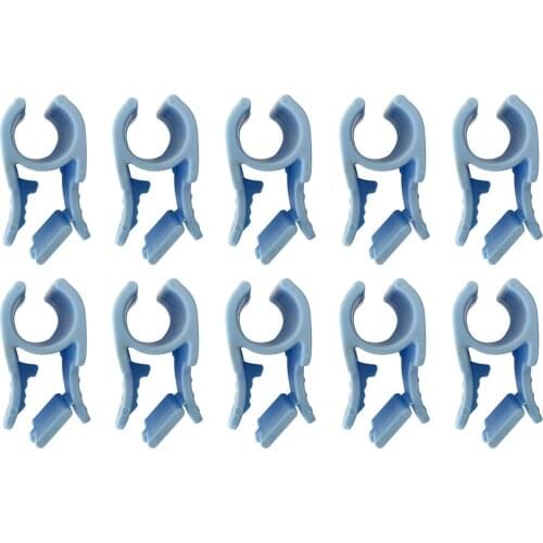 Greenhouse Accessories Plastic Netting Hoop Clips Pipe Film Row Plant Stakes 10Pcs Cover 16mm Mesh PP Shade Clamp