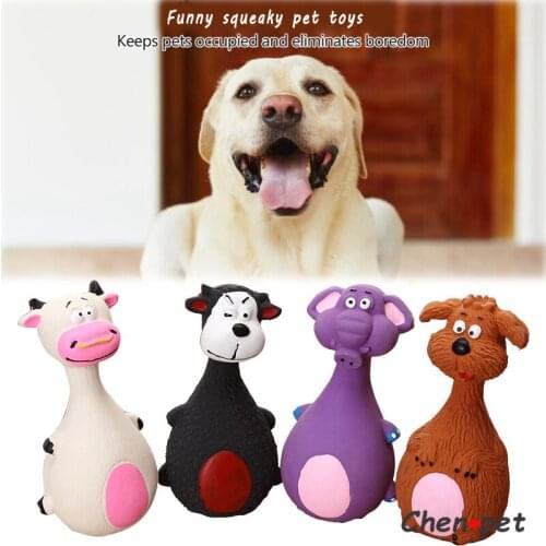 Funny Colorful Sound Pet Dog Cat Toy Puppy Rubber Dumbbell Chewing Funny Toy for Dogs Drop Shipping Squeaky Dog Toy Supplies