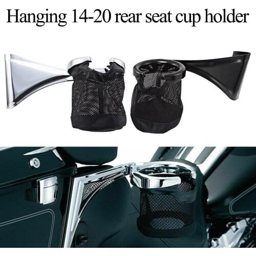 Motorcycle Rear Passenger Drink Cup Holder For Harley Touring Electra Glide Ultra Classic 2014-2020 Passenger Drink Holder