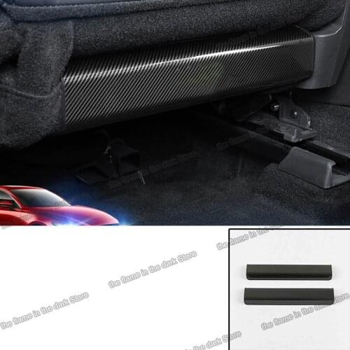Lsrtw2017 Car Seat Back Anti-kick Panel Trims Protector for Mazda 3 Axela 2017 2018 2019 2020 Bn Interior Accessories Auto