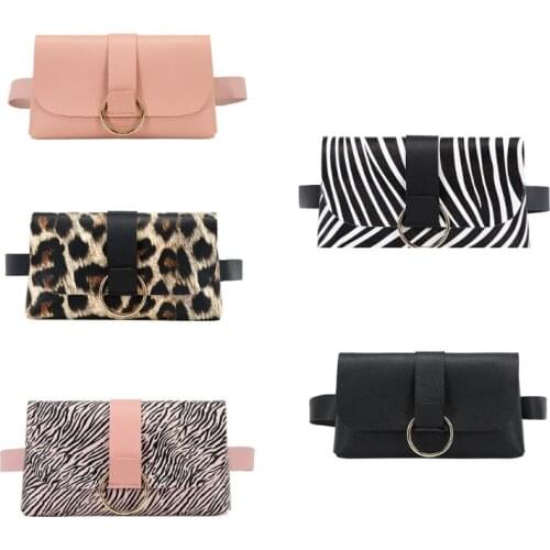Women Mini Envelope Waist Bag PU Leather Clutch Cell Phone Purse Chest Bags Pouch