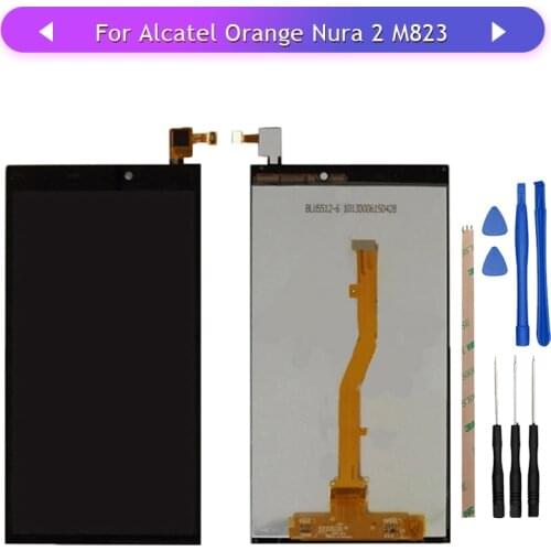 For Alcatel Orange Nura 2 Nura2 M823 LCD Display touch screen glass digitizer Assembly Replacement