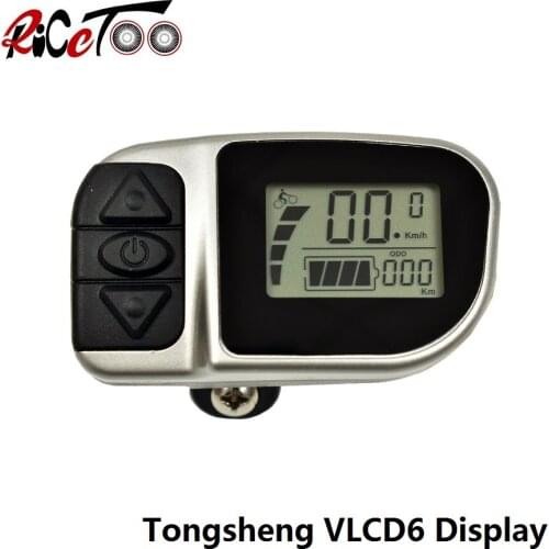 RICETOO Electric Bicycle Tongsheng TSDZ2 VLCD6 Display Operator E-bike LCD Display for Replacement Mid Drive Motor Accessories