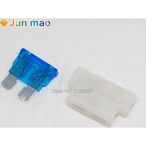 5sets Auto Standard Middle Fuse Holder + Car Boat Truck ATC ATO Blade Fuse 3A 5A 10A 15A 20A 25A 30A 35A 40A AMP Auto Fuse Hot