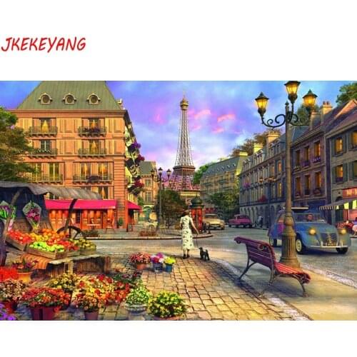 5D DIY square/round Diamond painting Paris street view Cross Stitch Diamond Embroidery Pattern Rhinestone home decor J1323