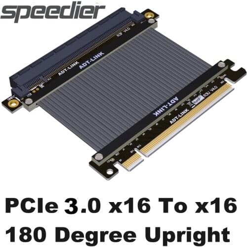 ADT Newest PCIE 4.0 x 16 Riser Flexible Cable RTX3090 Graphics Card 4.0 Extension Cable ATX Case 90/180 Degree GPU Riser Adapter