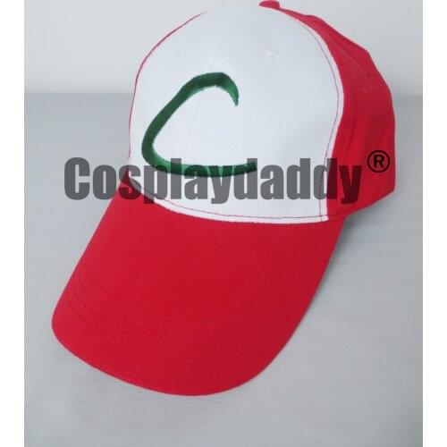 Anime Pocket Monster Ash Ketchum Cosplay Costumes Hat Cap Adjustable Cap Hat