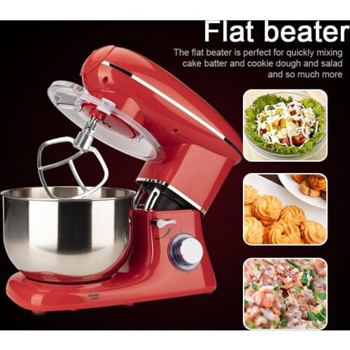 1500W HousholdStand Mixer Electric Blender 6 Speed Kitchen Food Stand Mixer Cream Egg Whisk Blender Cake Bread Mixer