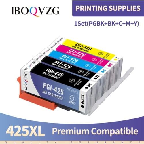IBOQVZG PGI-425 CLI-426 PGI425 CLI426 compatible printer ink cartridges for Canon PIXMA IP4840 IP4940 IX6540 MG5140 MG5340 MG614