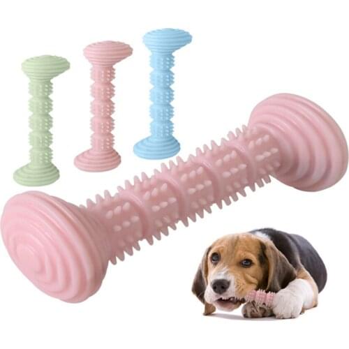 Pet Dogs Toys Soft Rubber Dog Chew Toy Pet Dog Teeth Cleaning Toys Pet Molar Tooth Cleaner Brushing Dog decompression Toys