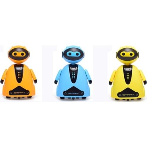 Inductive Electric Robot with LED Light Auto-Induction Car Follow Black Line Toy