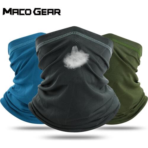 Women Summer Breathable Mesh Bandana Running Tube Scarf Skiing Cycling Hunting Hiking Neck Warmer Sports Fishing Face Mask Men