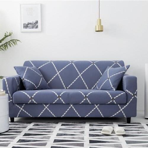 Fashion Modern Elastic Sofa Cover Geometric Series Fully-wrapped Anti-dust Printed Stretch Slipcovers Slip-Resistant Home Decor