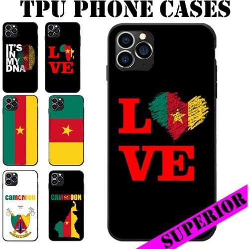 Cameroon Flag Coat of Arms Soft TPU Phone Cases For Samsung Galaxy A20 50 70 M20 30 S7 S8 S9 S10 5G LITE Edge PLUS NOTE