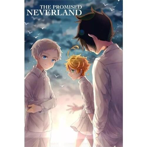 New Listing 5D DIY Full Round Diamond Painting The Promised Neverland Cross Stitch 3D Embroidery Rhinestone Home Decor Art Y1562