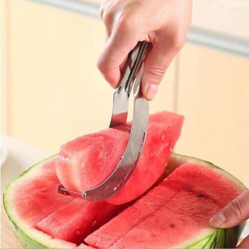 Stainless Steel Watermelon Slicer Cutter Knife Corer Fruit Vegetable Tools Kitchen Gadgets 20.8*2.6*2.8CM
