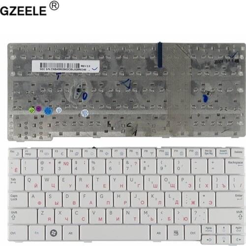 GZEELE New Russian Keyboard for Samsung NF110 NP-NF110 White RU laptop keyboard