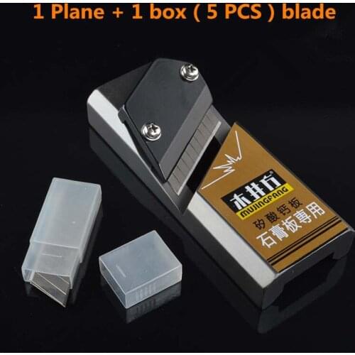 Gypsum plaster board plane plywood trimming woodworking plane + 5 PCS blade W178
