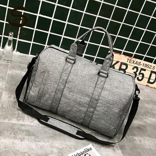 Men Travel Handbag Oxford Shoulder Bag Sports Gym Bags With Shoes Pocket Solid Crossbody Bags Large Capacity Handbags XA85M