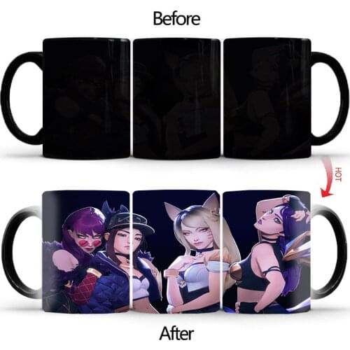 Magic mug Bad sexy girl surprise cup quadratic game coffee mug changing color cool modern keepsake mugs BSKT-035