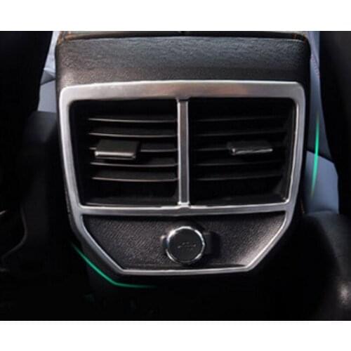 Rear Exhaust Air Outlet Decorative Frame Protective Frame Interior Modification For Peugeot 4008 2017 2018 2019 2020 Accessories
