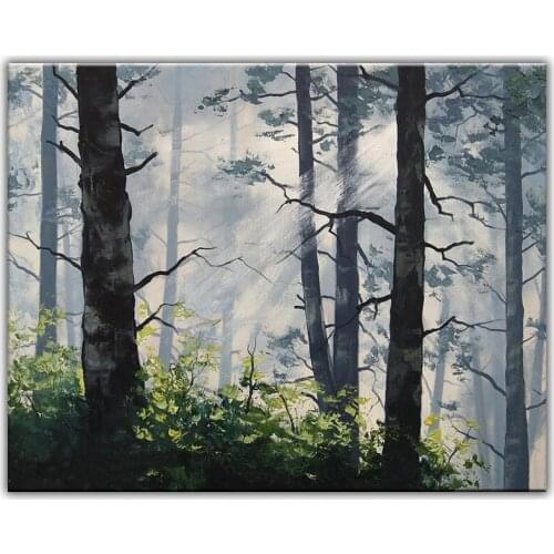 100% hand painted oil painting Home decoration high quality landscape painting pictures DM16071920