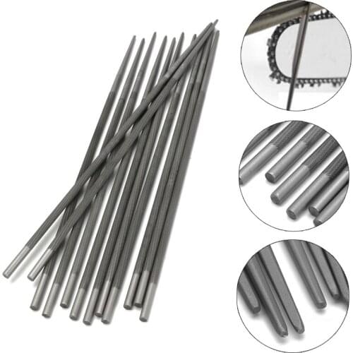 12PCS 3/16'' Chainsaw Round Files For Sharpenning Chains Saw Sharpener