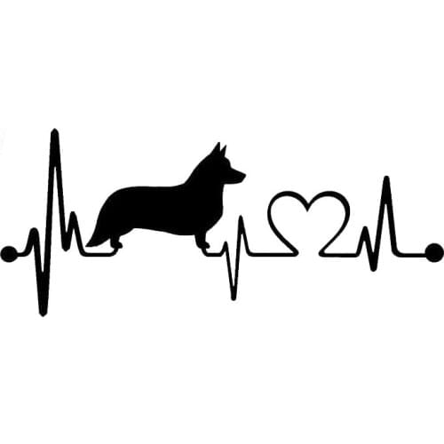 155*66mm Animal Pet Dog WELSH CORGI Car Stickers Japanese Auto Exterior Accessories Decals for Car Window Tail
