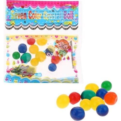 2 Bags Random Color 6-8mm Pearl Shaped Crystal Soil Water Beads Mud Grow Magic Jelly Balls Home Decor Without Glass Bottle