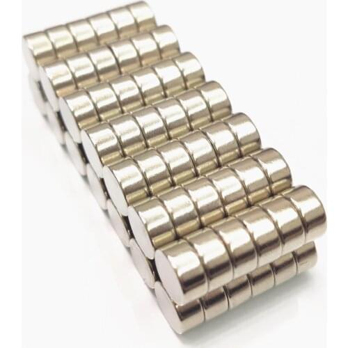 50/500PC 8x6 Neodymium Magnet 8mm x 6mm Super Powerful Strong Permanent Magnetic imanes N35 Round NdFeB 8X6 Magnetic standard
