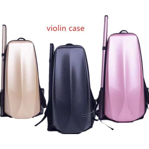 Strong Nice black glass fiber reinforced plastics violin case