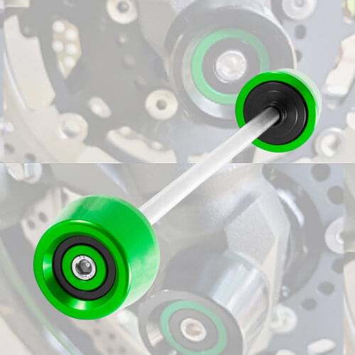 For Kawasaki Z750 Z 750 2007-2014 Z800 Z 800 2013-2016 Motorcycle Front Axle Fork Wheel Protector Crash Sliders