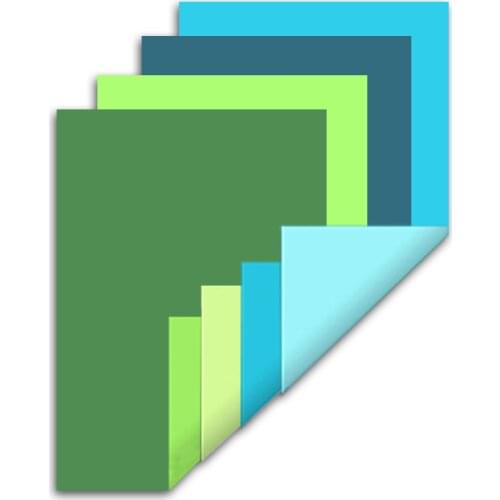 20PC per bag of Double Sided Two Tones Colorful Paper, Different Colors Decorative Paper for Gift Card, Scrapbook, Holiday Party