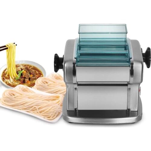 Electric Two Cutters Noodle Pasta Maker Stainless Steel Lasagne Spaghetti Machine 135W 5kg/h Output IT-FKM2