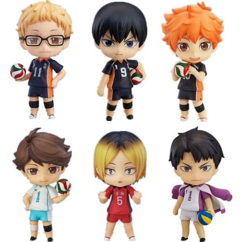 Haikyuu PVC Action Figure Shoyo tobio Tooru Kenma Wakatoshi 789# 461# 489# 563# 605# Haikyuu Anime Cute Model Toy Figurine 100mm