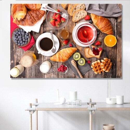 Fruit Vegetable Cooking Supplie Posters and Prints Canvas Painting Scandinavian Art Wall Picture For Living Room Kitchen Décor
