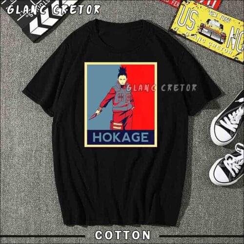 Nara Shikamaru T Shirt Men Cartoon Anime Manga Printed Men Tee Shirts Summer Shikamaru Japanese Harajuku Couple Streetwear men