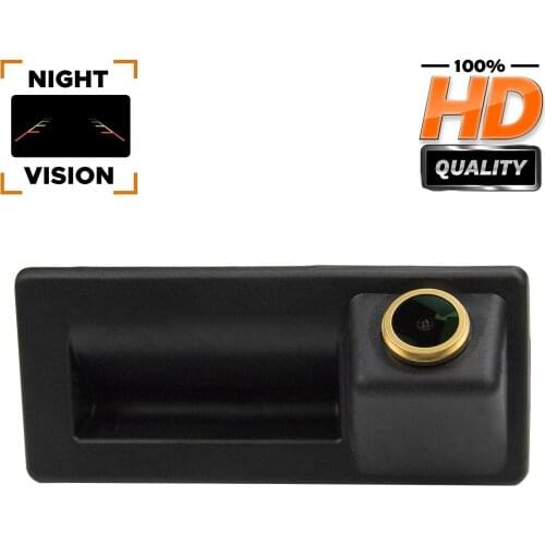 Rear View Camera Trajectory Dynamic Parking Line for Audi A4 B8 A5 A6 Q3 Q5 2010-2015, Night Vision Camera HD 1280x720p Camera