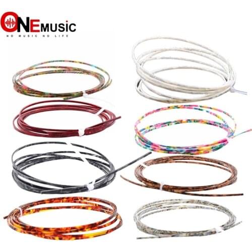 Cool Guitar Parts Celluloid Guitar Binding Body project Purfling Strip 2mm weight Various Pearl 7 Color Provide