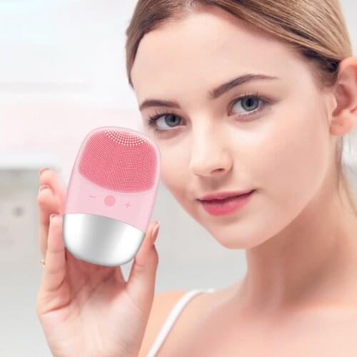 LAIKOU Electric Facial Cleansing Massager Ultrasonic Vibration Face Washing Brush Skin Blackhead Remover Deep Washing Machine