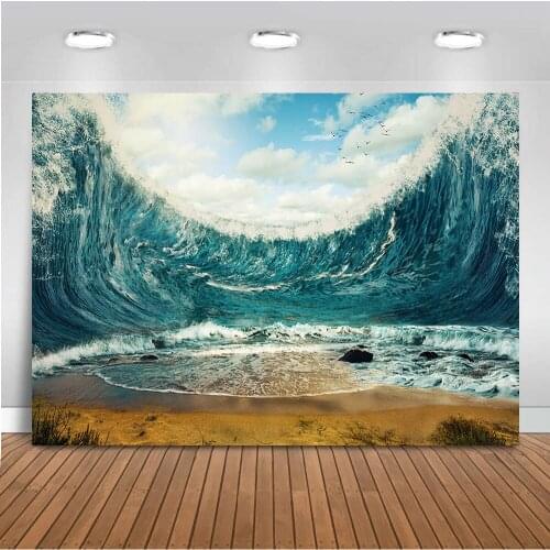 Summer Ocean Backdrop for Photography Newborn Child Background for Photo Studio Sandy Beach Backdrops for Photographic Video