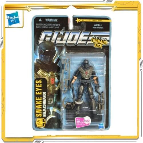 Original Hasbro G.I. Joe POC WAVE3 Snake Eyes Action & Toy figures Model Toys For Children