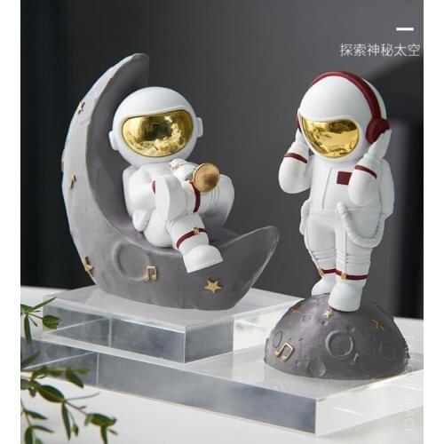 Creative cartoon cute band home living room TV cabinet desk boy birthday gift astronaut ornaments J05