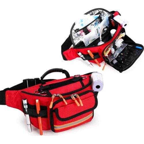 Empty Rescue Waist Bag First Aid Bag For Camping Travel Medical Storage Medical Organizer Outdoor Emergency Survival Running