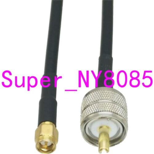 RG58 Cable UHF PL259 Male Plug to SMA Male Plug Straight 6inch~20M