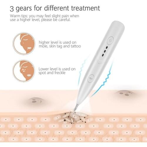 Dark Spot Remover Pen Spot Point Eraser Mole Skin Tag Removal Tool Wart Tattoo Pimple Removal Laser Plasma Pen Beauty Face Care