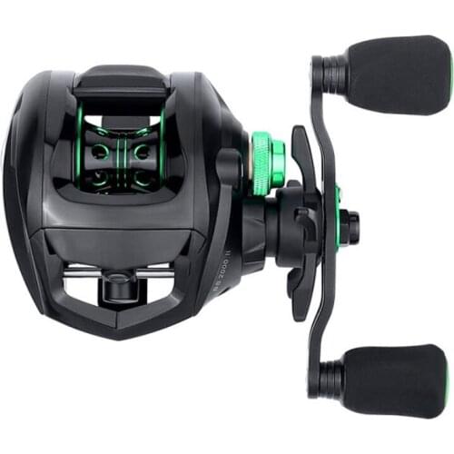 Baitcasting Fishing Reel 6.3:1 Gear Ratio Brass Main Gear Shaft Graphite Frame Handle Fishing Coil pecas