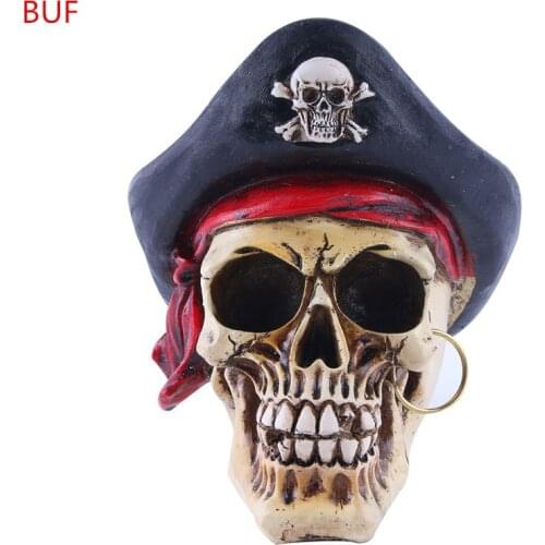 Modern Home Decoration Accessories Resin Craft Skull Statues For Decoration Creative Skull Replica Sculpture Office Decoration